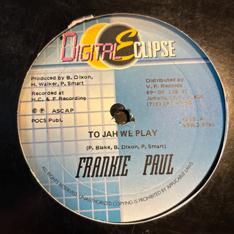 Paul, Frankie "To Jah We Play"