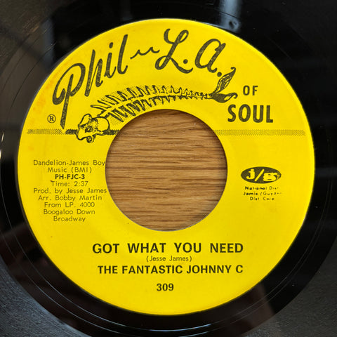 Fantastic Johnny C "Got What You Need"