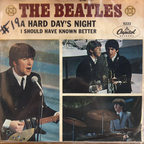 Beatles "A Hard Day's Night b/w I Should Have Known Better"